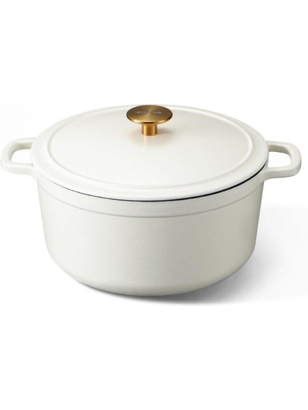 5QT Cream White Enameled Cast Iron Dutch Oven with Lid - Versatile Cookware